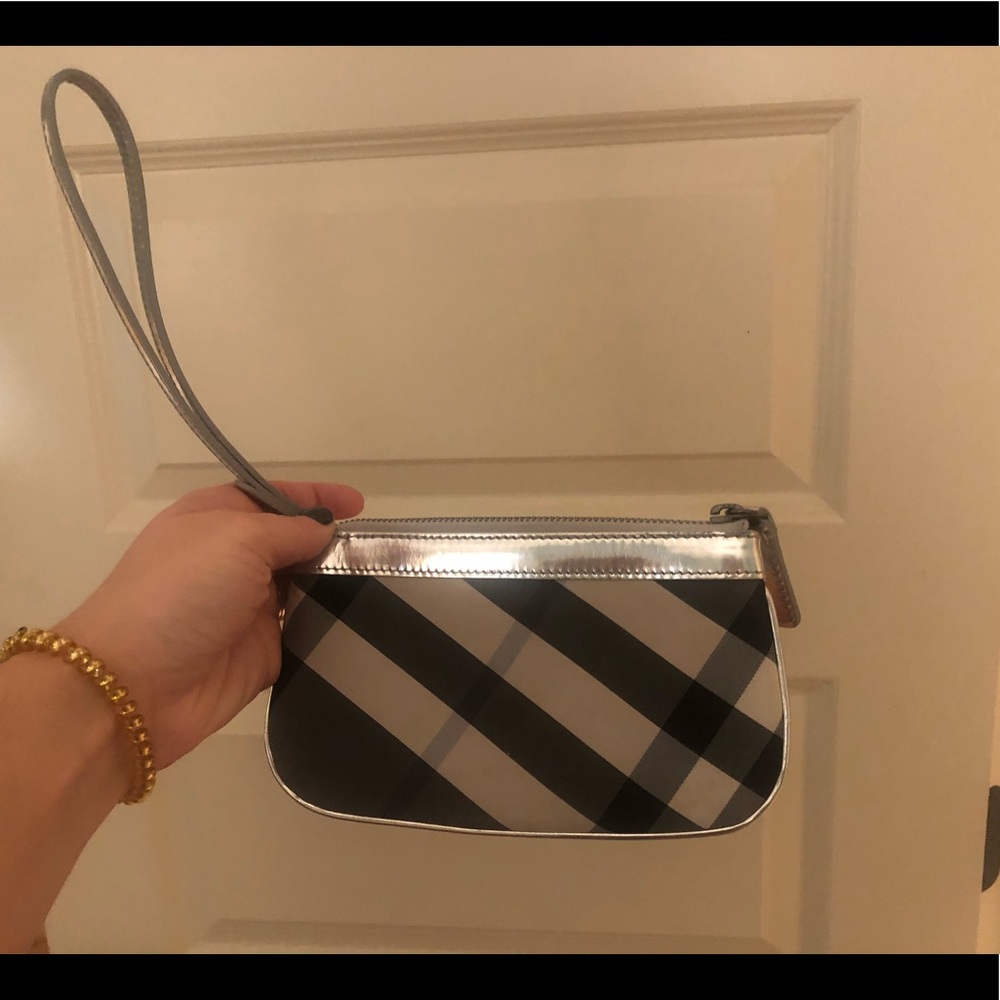 Burberry Check Canvas Wristlet